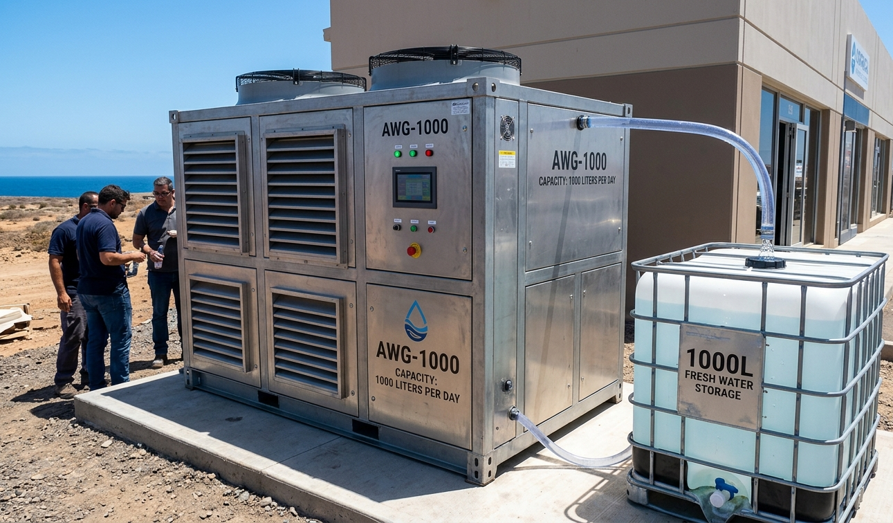 Aarvish AWG-RO Integrated System — full water generation and purification process