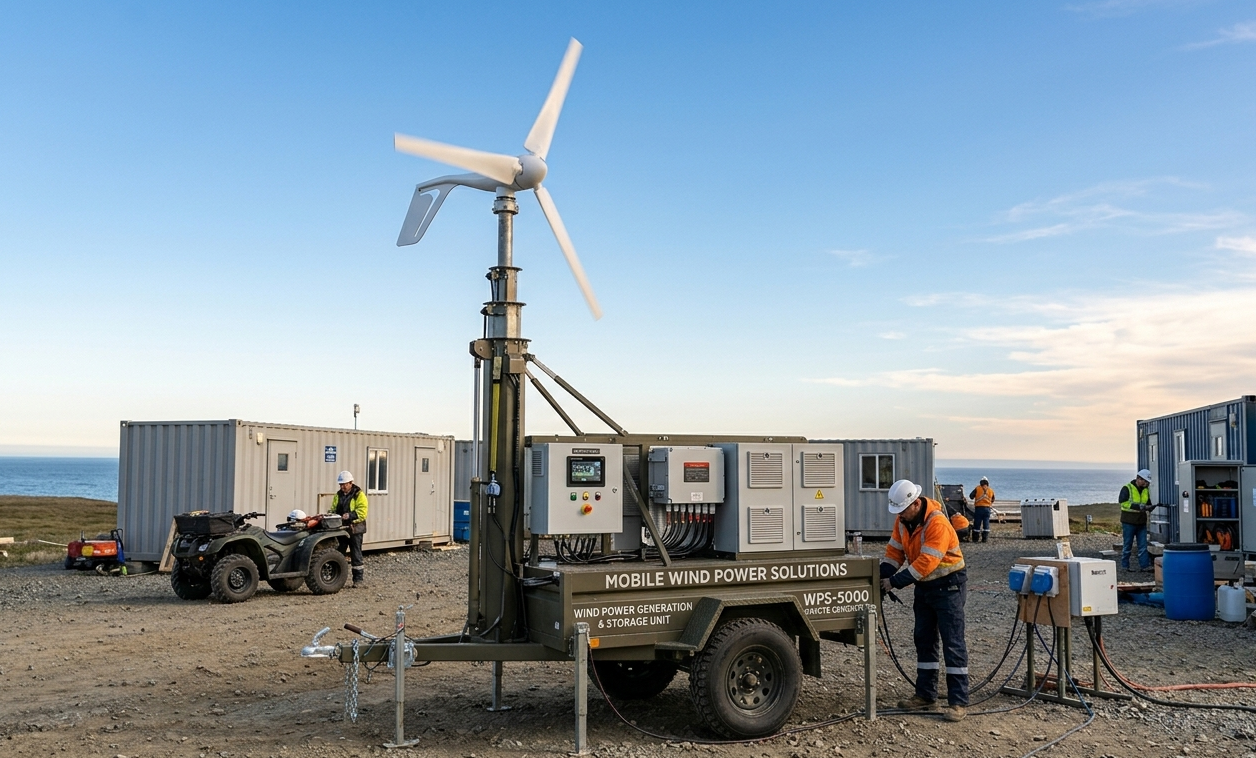 Aarvish portable windmill field deployment